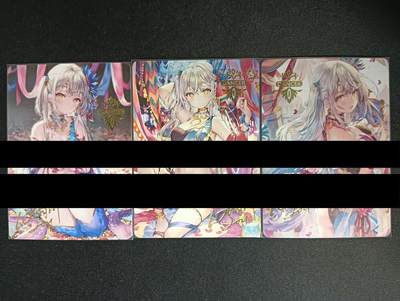 花开卡拍第45期（11月2号周日截拍，品控勿拍!!!拍品不寄存，运费5元，自制卡难免瑕疵，可能存在轻微撞角爆边等出厂瑕疵，品控介意勿拍！） - 京珞卡牌 异域舞娘 1套3张 彩闪