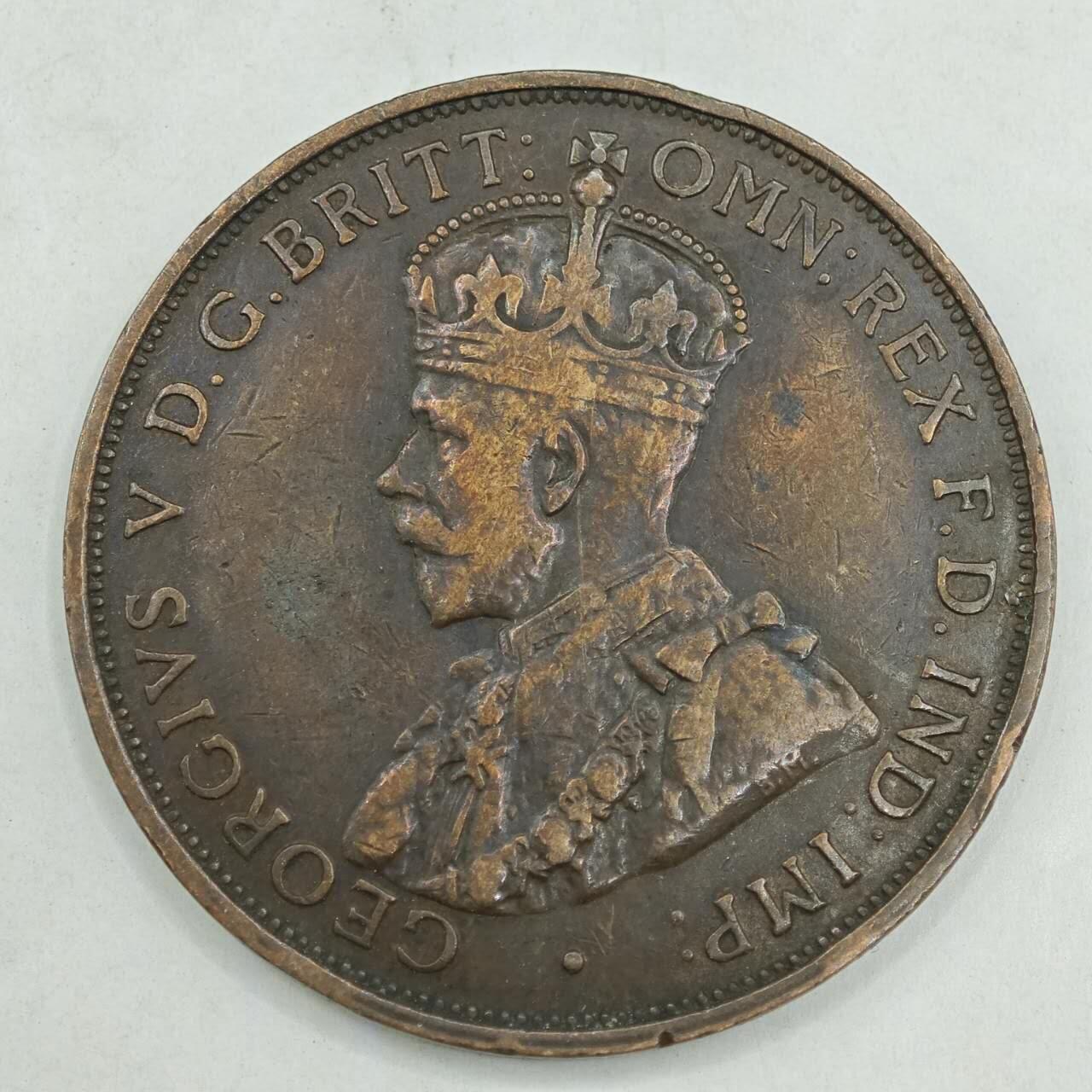 【淘币小摊】限时拍第七百八十四拍  老铜币场  满百包邮可预留两周  周一统一发货  泽西岛1923年乔治五世1/12先令铜币