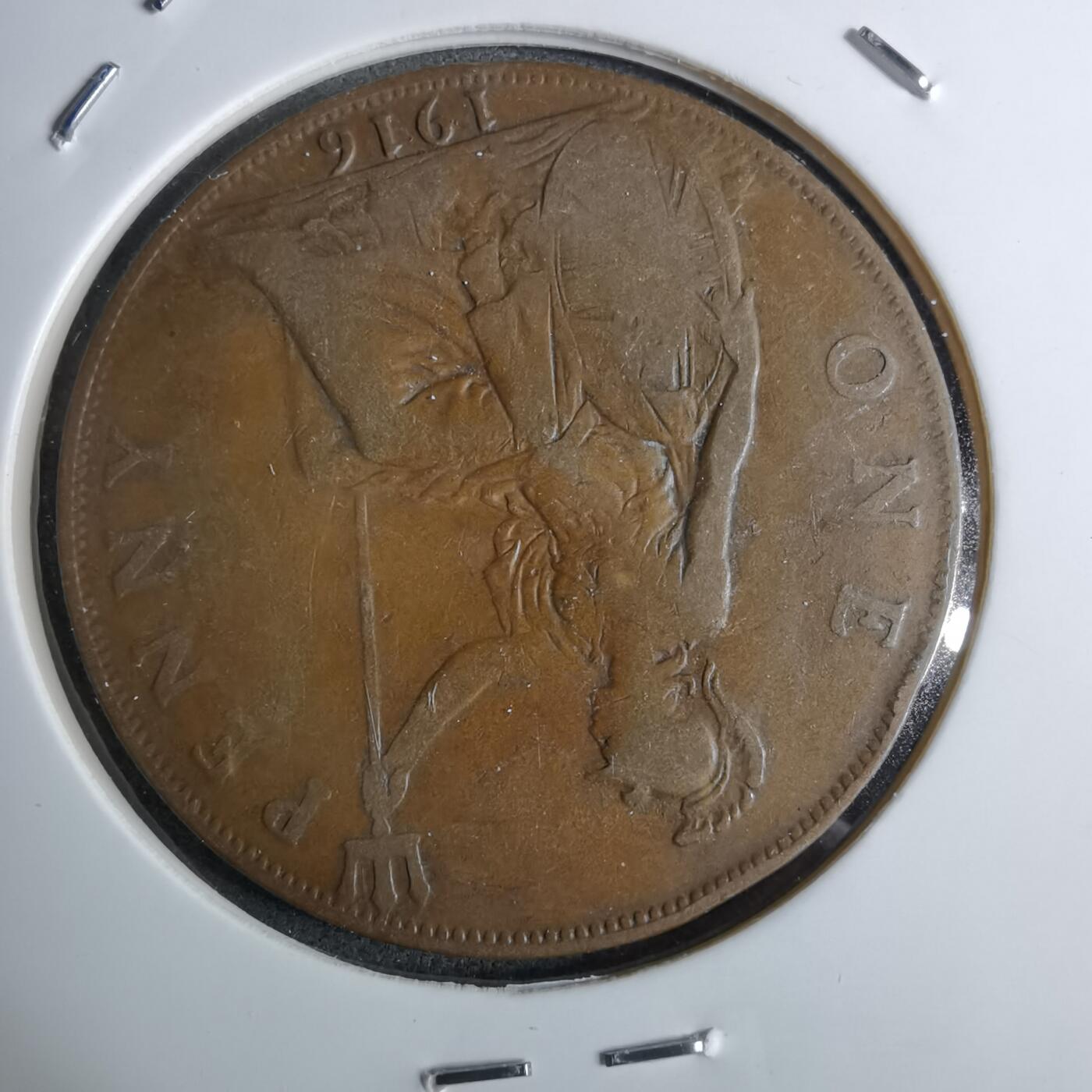 沼泽如烟--第886场 英国1916年1便士