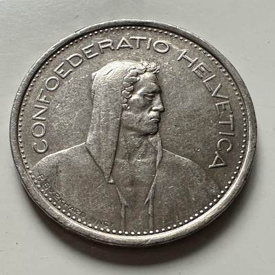 🌹外币初藏🌹🐯2025年第122场  每周二四六晚8️⃣点 接代拍 - 瑞士1968年5法郎b