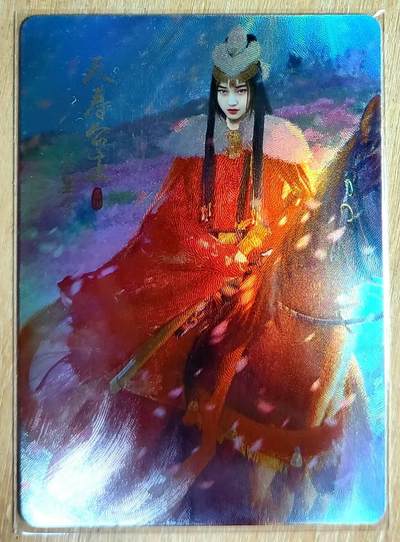 龙虎卡牌第六一场 （无佣金，单场满200元包邮，欢迎送拍） - 折光彩闪 纵横卡牌 天寿公主