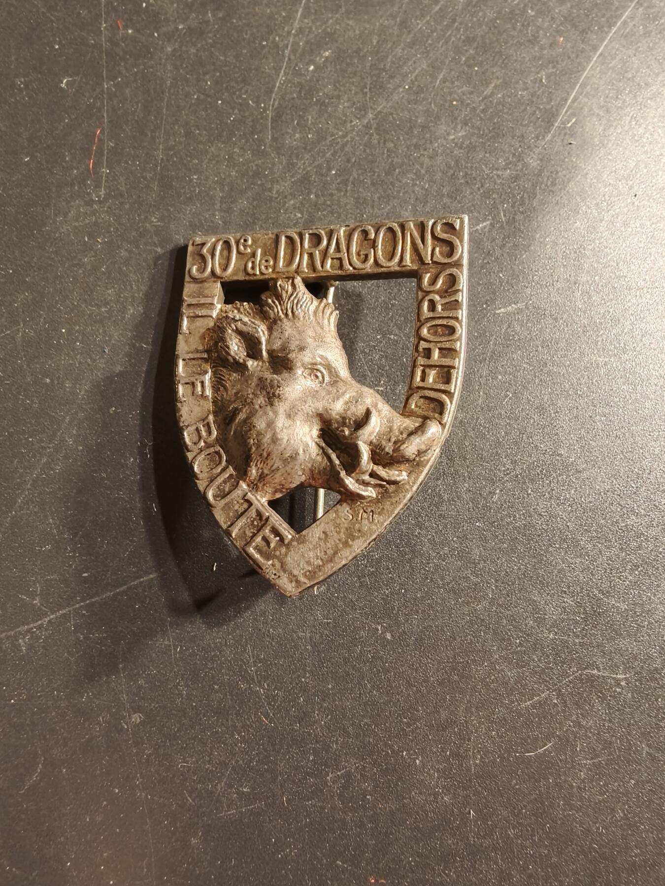 老王徽章第160期  法国第30龙骑兵团证章
