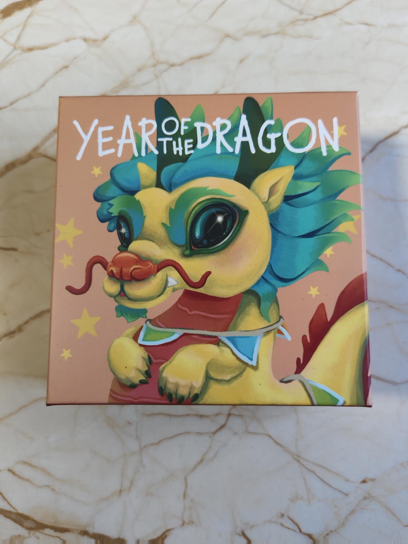 第180期拍卖【长期征集拍品】【北京币展专场】 图瓦卢2024年中国生肖龙宝宝半盎司彩色纪念银币，9999银，15.5克，发行7150枚