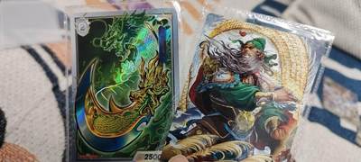 秋原瞳的小店第二十七期（持续收拍，11月秋意正浓，冬欲近，暖心囤卡好时光） - 卡游三国浮生如梦关羽➕武器青龙偃月刀一对原膜