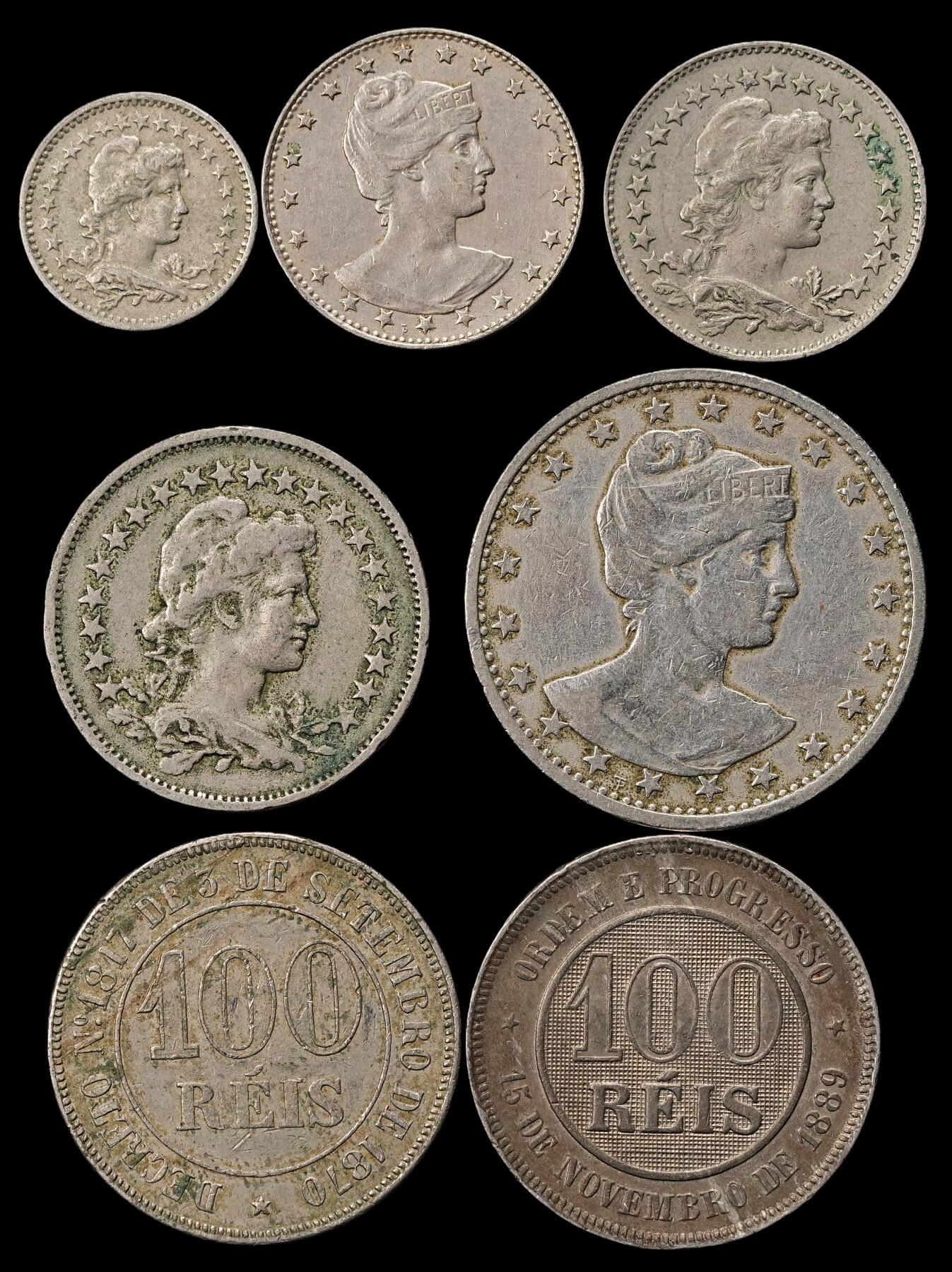 修遠堂世界钱币第九十一期 巴西旧钱币 第二组