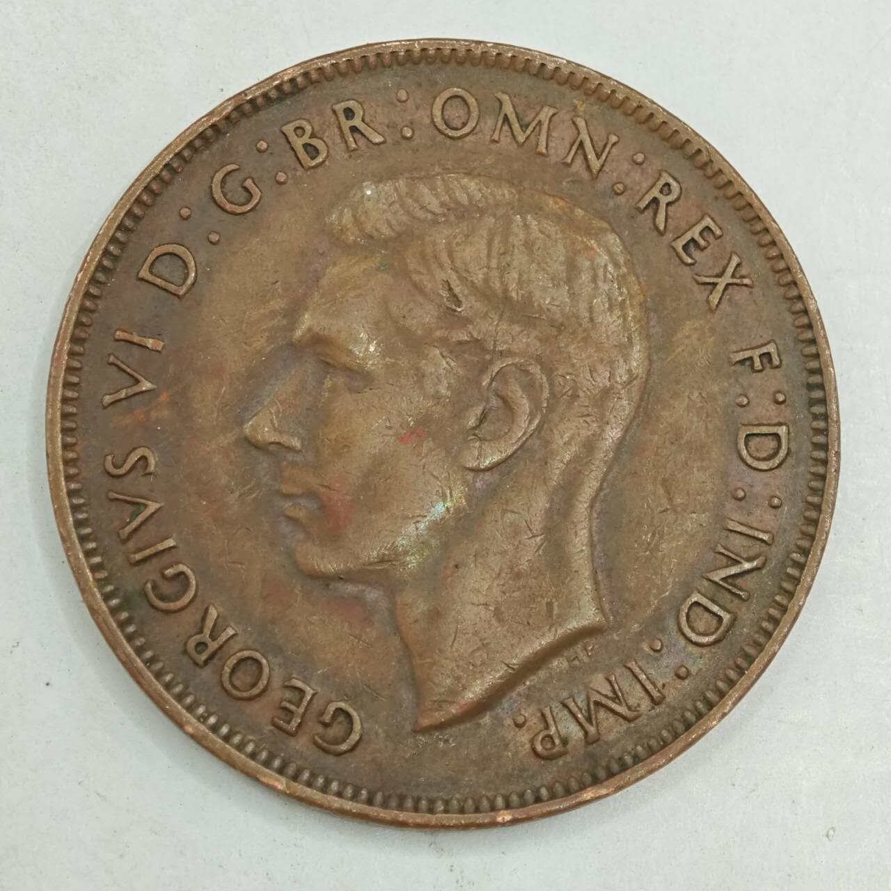 【淘币小摊】限时拍第七百八十四拍  老铜币场  满百包邮可预留两周  周一统一发货  澳大利亚1943年一便士铜币