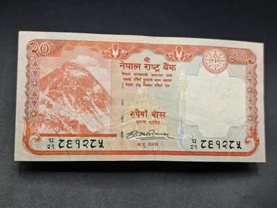 【淘币小摊】实时拍第七百八十三拍   无佣金纸币福利场   满百包邮可预留二周 每周一统一发货   - 尼泊尔20卢比