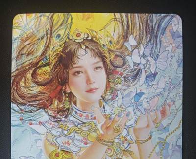 花开卡拍第45期（11月2号周日截拍，品控勿拍!!!拍品不寄存，运费5元，自制卡难免瑕疵，可能存在轻微撞角爆边等出厂瑕疵，品控介意勿拍！） - 燎原 太虚幻境 大头卡 晴雯1张