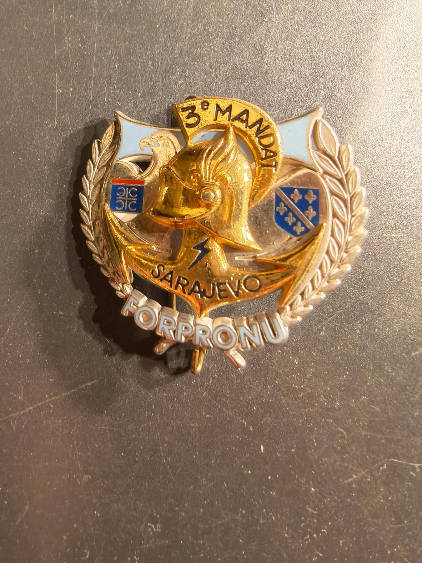 老王徽章第160期 波黑内战法国维和部队证章 