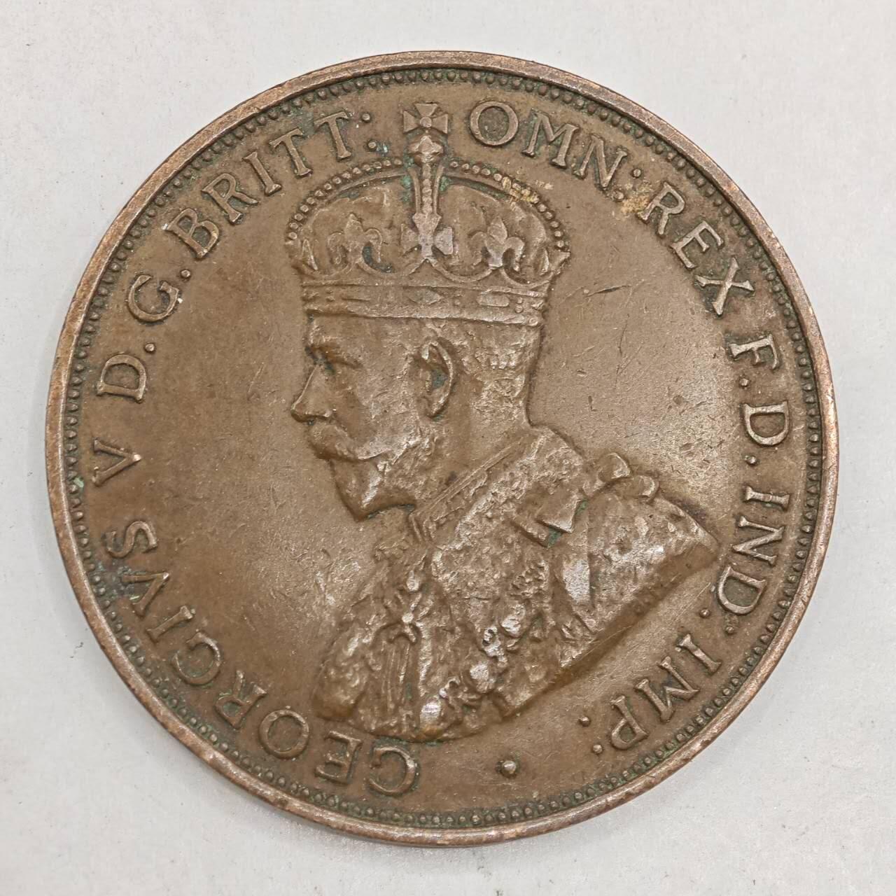 【淘币小摊】限时拍第七百八十四拍  老铜币场  满百包邮可预留两周  周一统一发货  泽西岛1933年乔治五世1/12先令铜币