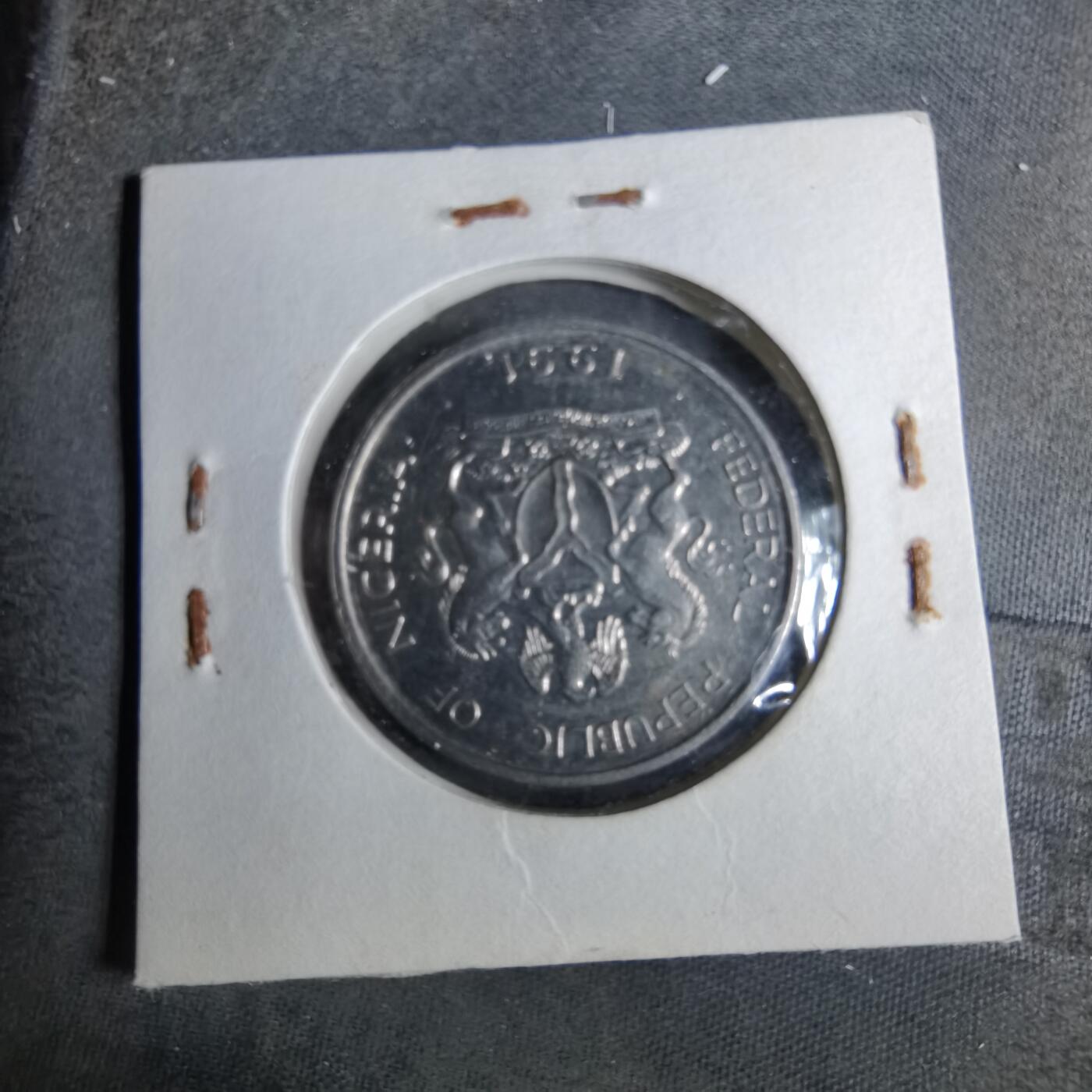 沼泽如烟--第886场 尼日利亚1991年1奈拉