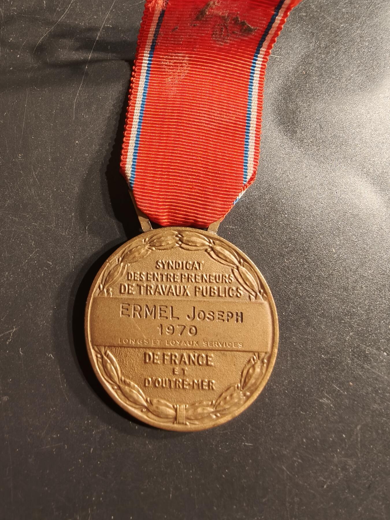 老王徽章第160期 法国铜级海外雇员长期服务奖章 
