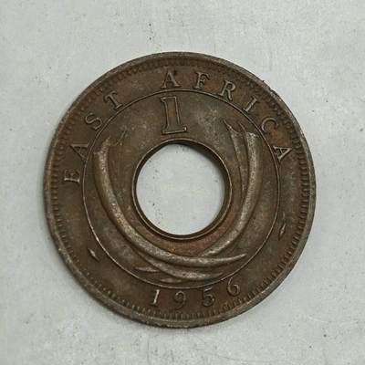 【淘币小摊】限时拍第七百八十四拍  老铜币场  满百包邮可预留两周  周一统一发货  - 英属东非1956年一分铜币