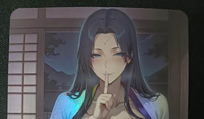 花开卡拍第45期（11月2号周日截拍，品控勿拍!!!拍品不寄存，运费5元，自制卡难免瑕疵，可能存在轻微撞角爆边等出厂瑕疵，品控介意勿拍！） - 墨卡满赠 白衣剑仙裴雨涵 彩闪 艺术版