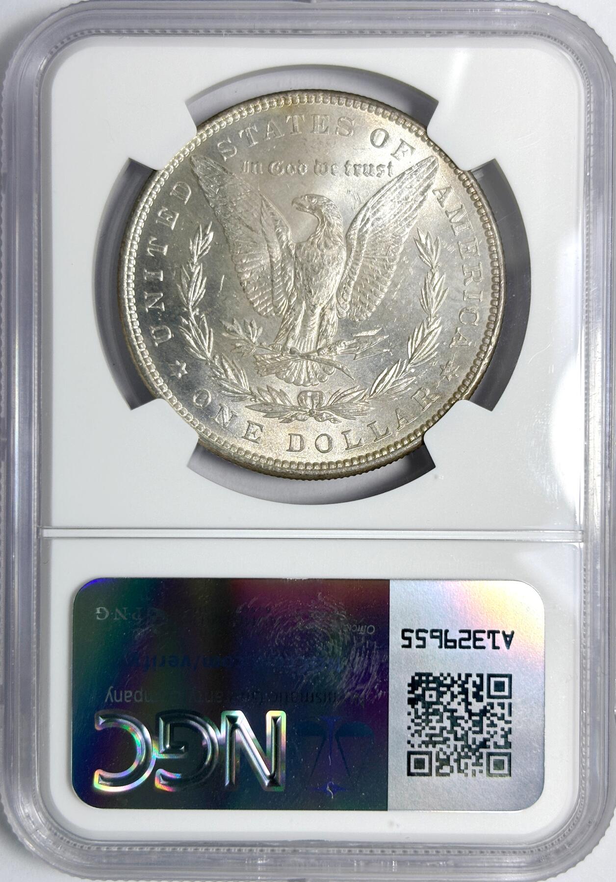 【雨安】【世界币章112-113期】周五/周六 两场连拍 2025-11-01 周六 19:30 保真 8秒倒数自动落锤 高效拍卖 [评级美洲] USA 美国 1美元 (1878-1921) 摩根 1888年 NGC-MS64 吉祥年