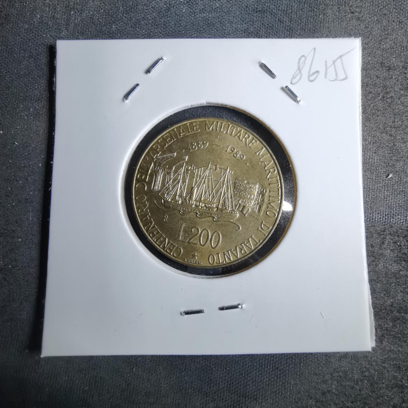 沼泽如烟--第886场 意大利1989年200里拉