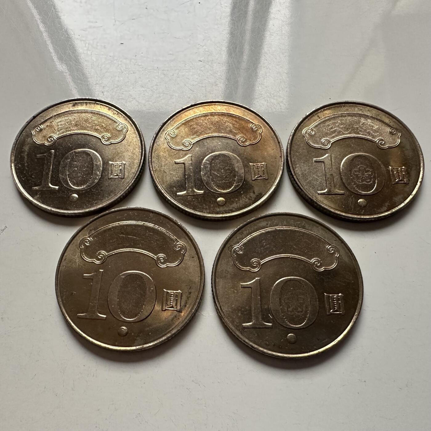 🌹外币初藏🌹🐯2025年第122场  每周二四六晚8️⃣点 接代拍 民国100年¥10 全新5枚，国泰民安