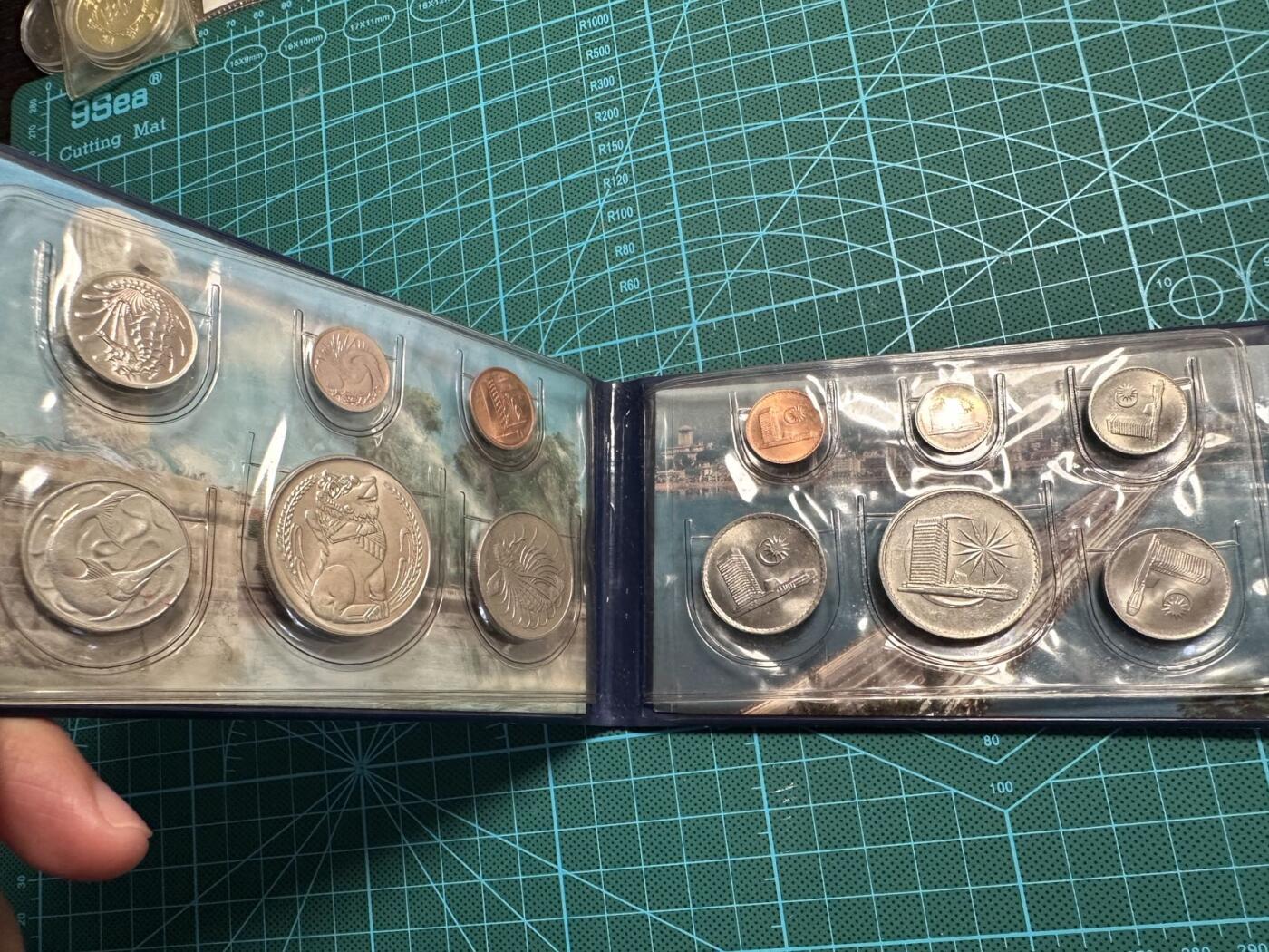 蒂克钱币-第54场 外国精品套币 银币专场 新加坡+马来西亚 套币各一组