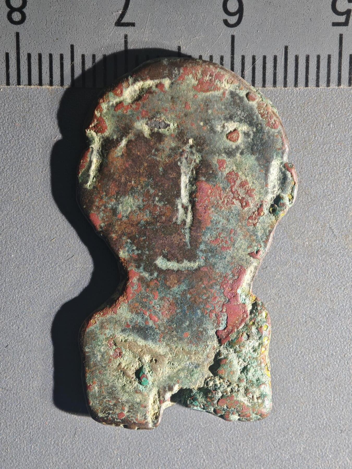 81期回流戒指饰品杂件纪念章丝路钱币专场 B西域铜人