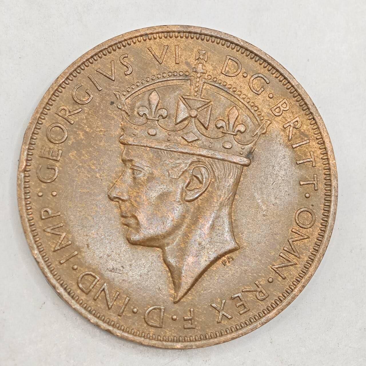 【淘币小摊】限时拍第七百八十四拍  老铜币场  满百包邮可预留两周  周一统一发货  泽西岛1947年乔治六世1/12先令铜币