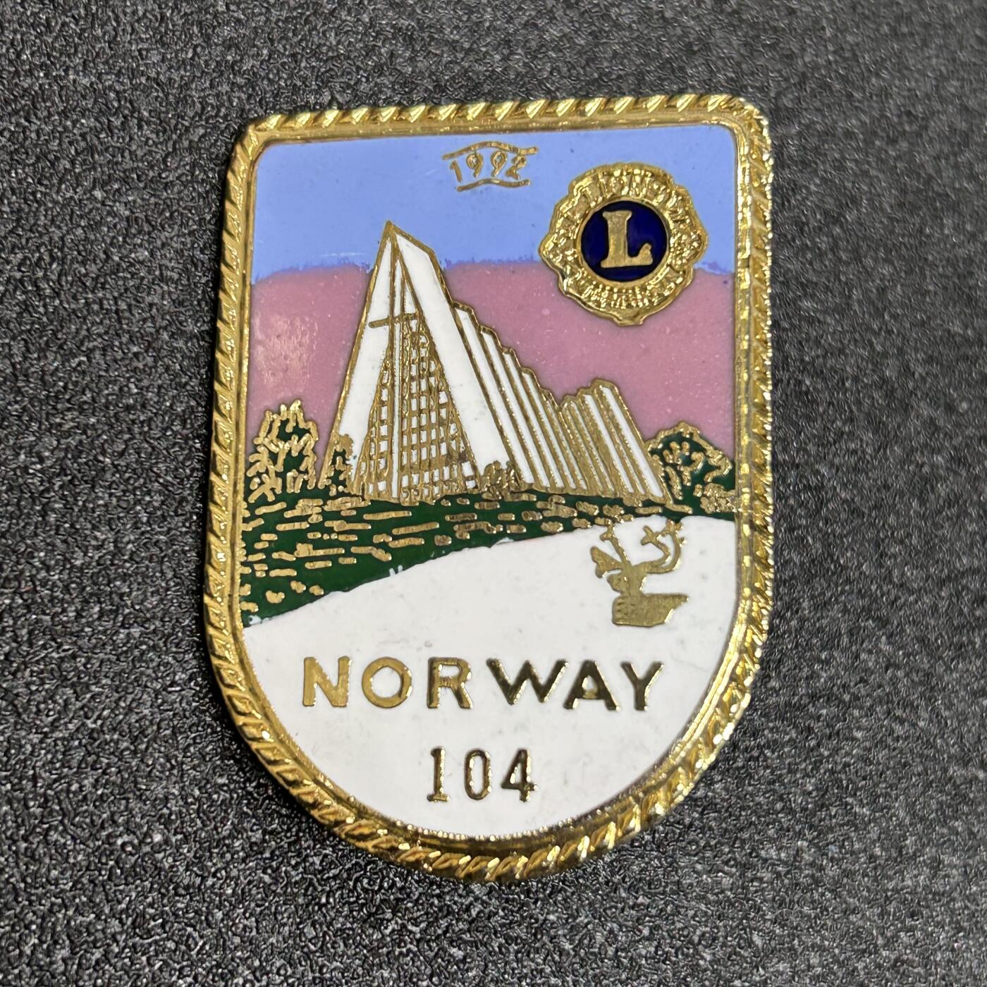 西秦中古拍卖第六十三期 1992年国际狮子会纪念章 大型