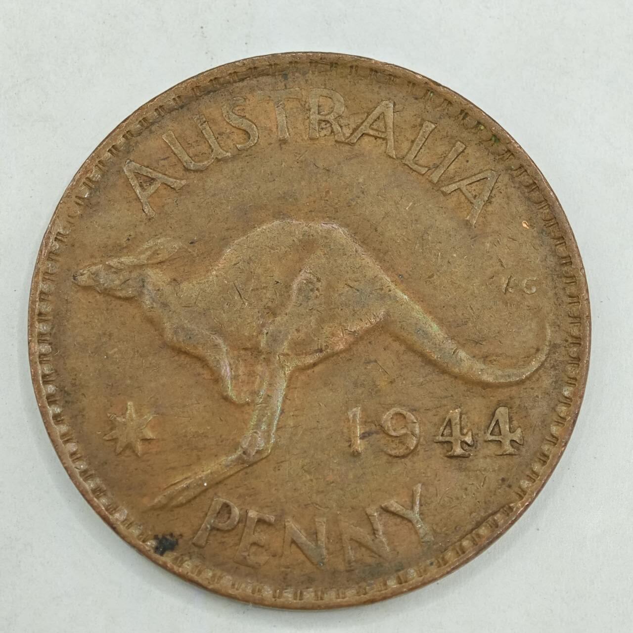 【淘币小摊】限时拍第七百八十四拍  老铜币场  满百包邮可预留两周  周一统一发货  澳大利亚1944年一便士铜币