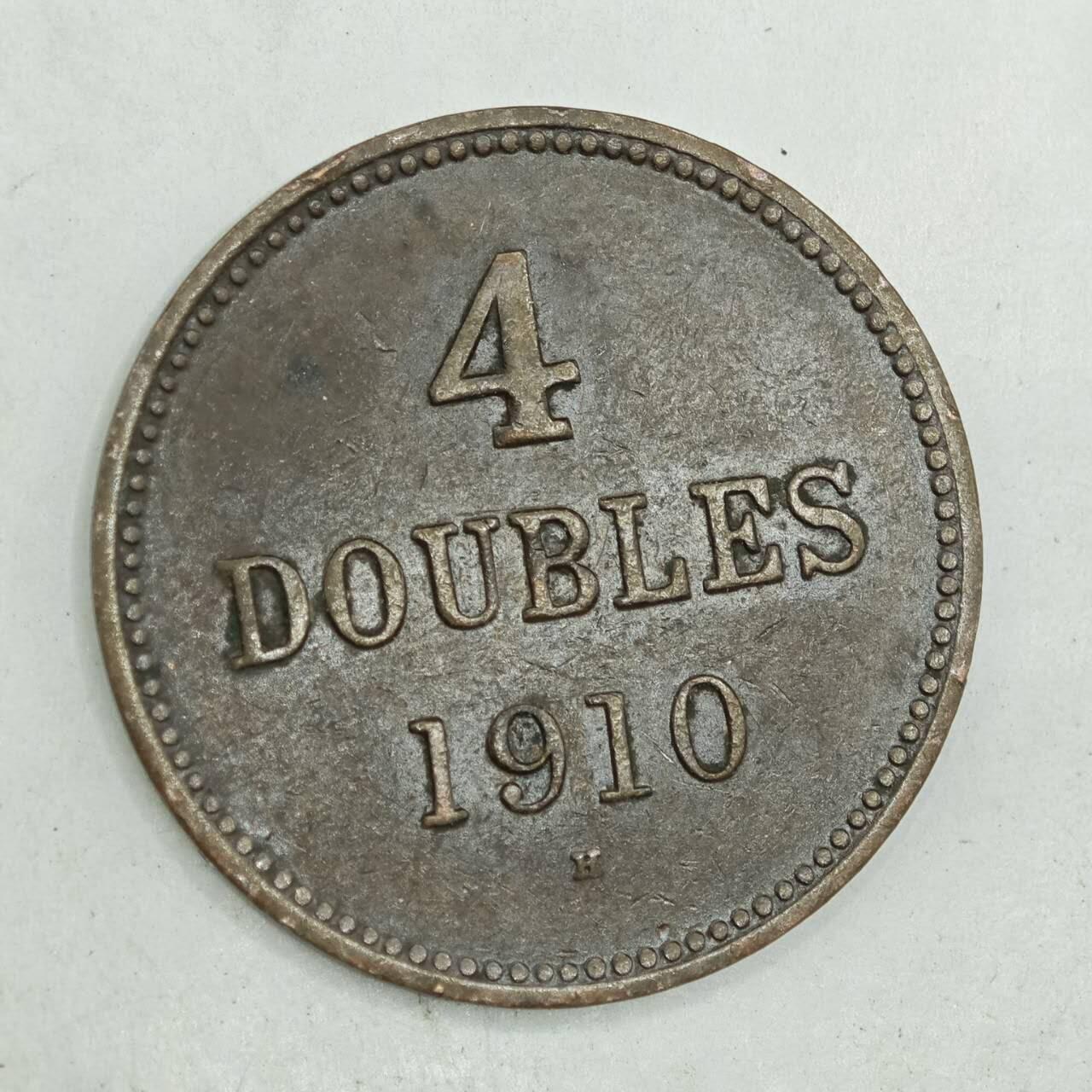 【淘币小摊】限时拍第七百八十四拍  老铜币场  满百包邮可预留两周  周一统一发货  根西岛1910年4道布铜币