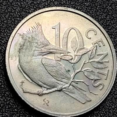 泉币菌-第122场-精品福利场 - 精制币 英属维尔京群岛 10分铜镍硬币23.0毫米 5.5克