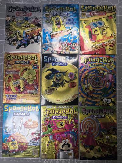 第二十八场  无佣金 不寄存 不收拍 卡牌设有底价 拒绝小号抬价 大家放心拍 所有拍品全部有卡膜 自制卡牌 不包厂瑕 放大镜 品控 勿拍 流拍商品会循环 感谢大家支持 留个关注 不定时上新 谢谢 - 奇点卡牌 海绵宝宝 粗闪