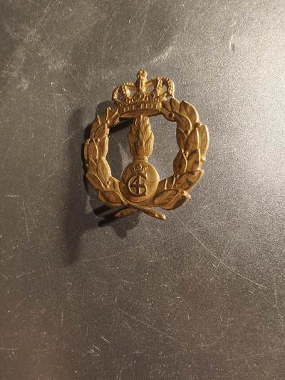 老王徽章第160期 - 丹麦陆军物资司令部帽徽    丹麦陆军物资司令部于2006年解散，其职能被国防物资和服务局