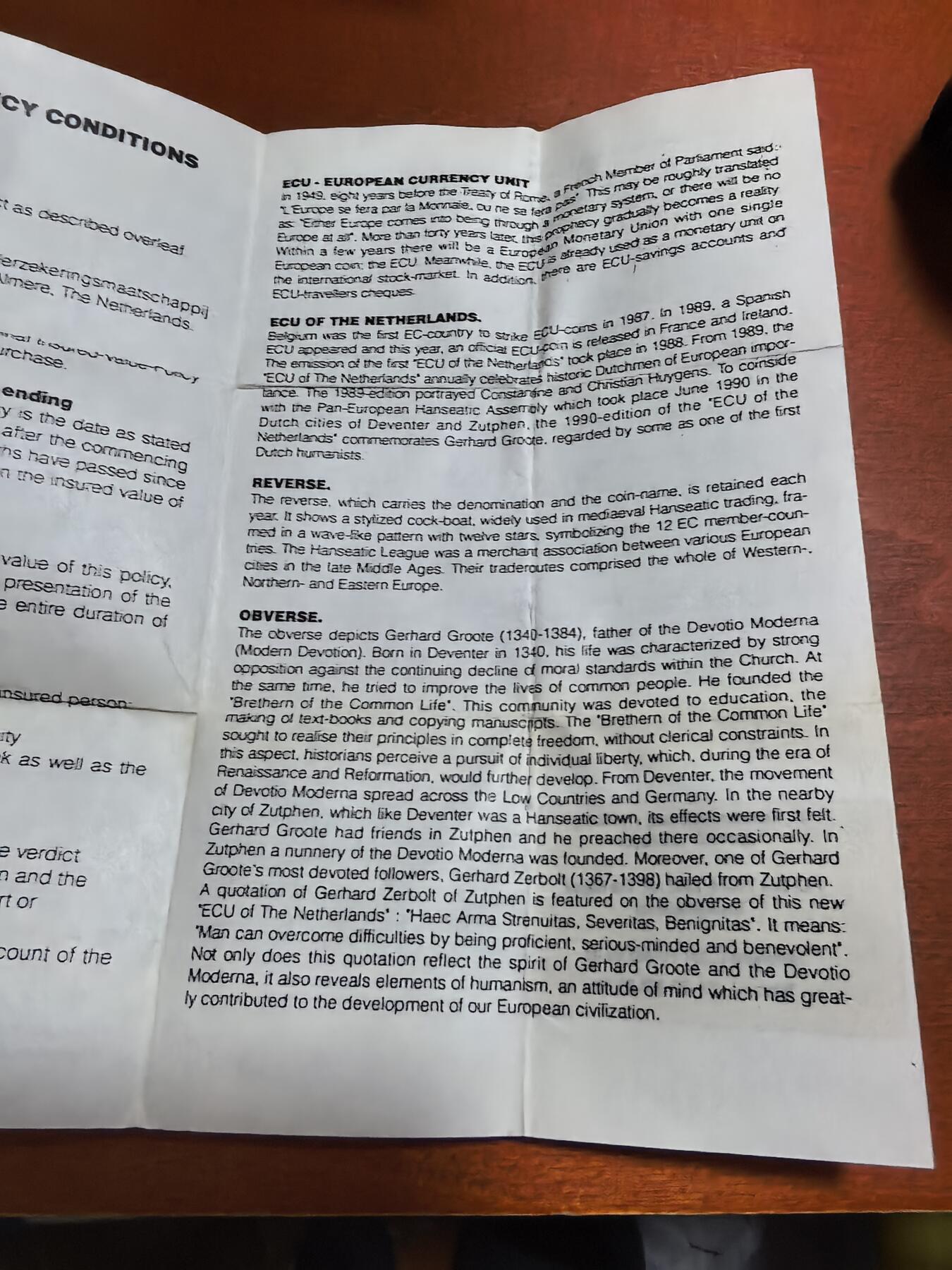 长老汇蛇年精选第六十九场拍卖 珍稀币！1990荷兰2.5埃居铜镍币，带证书小钱包