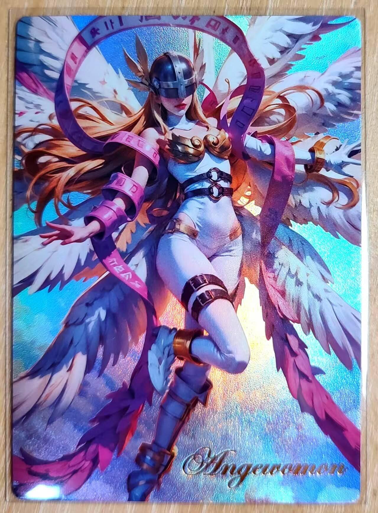 龙虎卡牌第六一场 （无佣金，单场满200元包邮，欢迎送拍） 磨砂彩闪 数码宝贝卡牌 天女兽