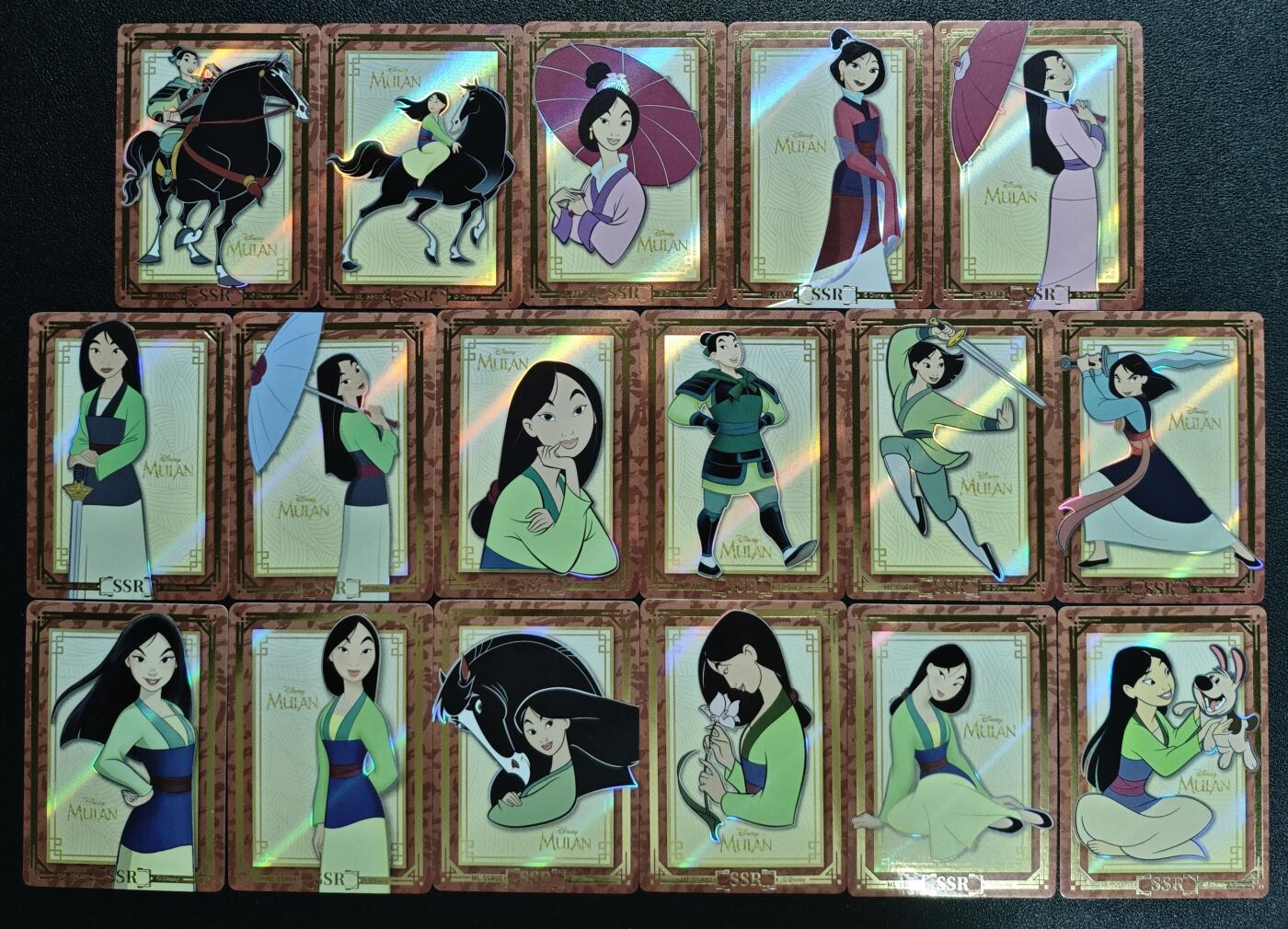 天玑星卡拍第134期《11.3周一截拍》持续收拍收评中 满赠卡需备注 集卡社 迪士尼 花木兰 SSR 十七张