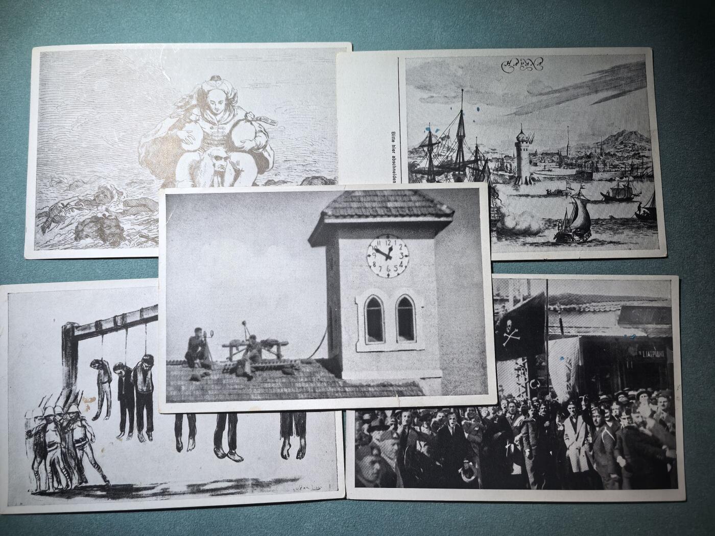 盛世勋华——号角文化勋章邮票专场拍卖第286期 德国（1939）系列宣传卡片“掠夺成性的国家——英国”5张