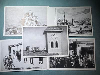 盛世勋华——号角文化勋章邮票专场拍卖第286期 - 德国（1939）系列宣传卡片“掠夺成性的国家——英国”5张