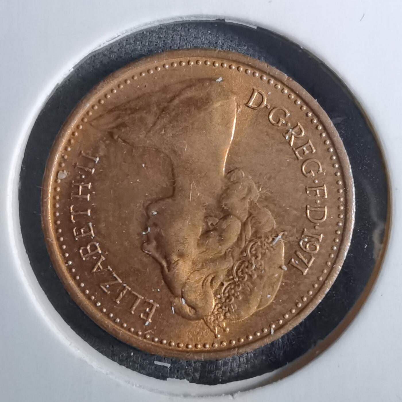 沼泽如烟--第886场 英国1971年半便士