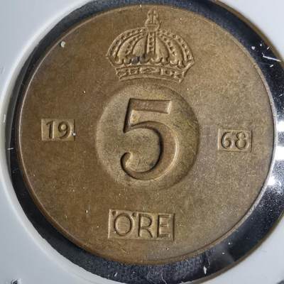 沼泽如烟--第886场 - 瑞典1968年5欧尔