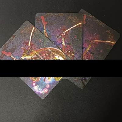 花开卡拍第45期（11月2号周日截拍，品控勿拍!!!拍品不寄存，运费5元，自制卡难免瑕疵，可能存在轻微撞角爆边等出厂瑕疵，品控介意勿拍！） - 燎原卡牌 幻西游 罐儿 黄袍怪（错版）1套3张 粗闪 