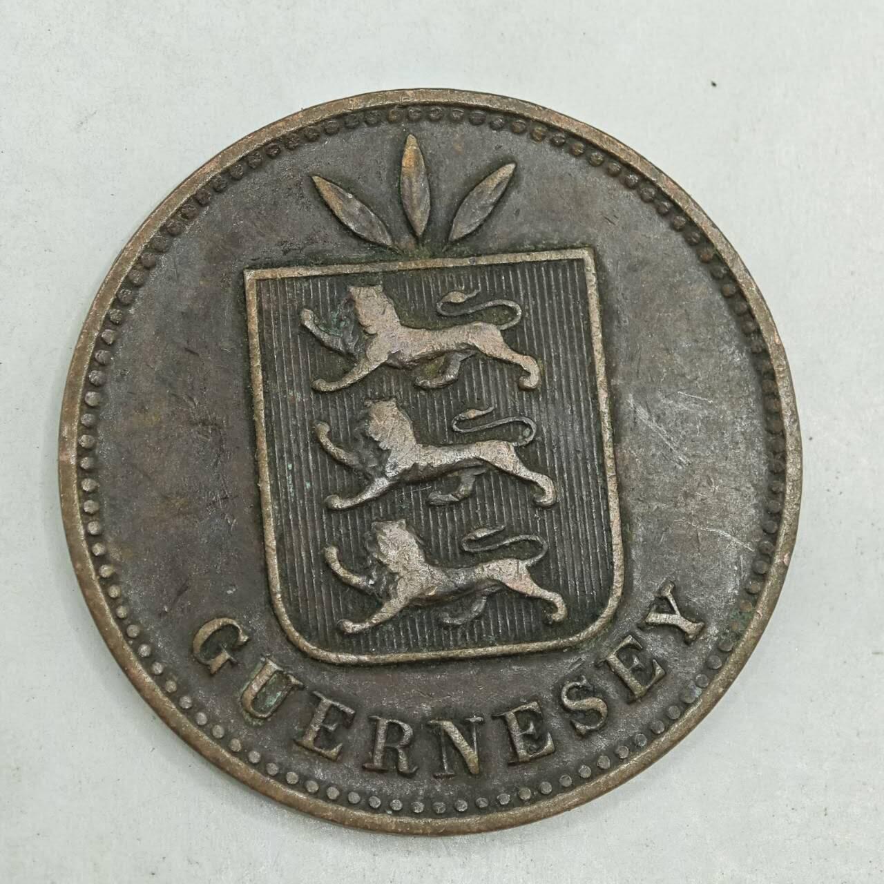 【淘币小摊】限时拍第七百八十四拍  老铜币场  满百包邮可预留两周  周一统一发货  根西岛1910年4道布铜币