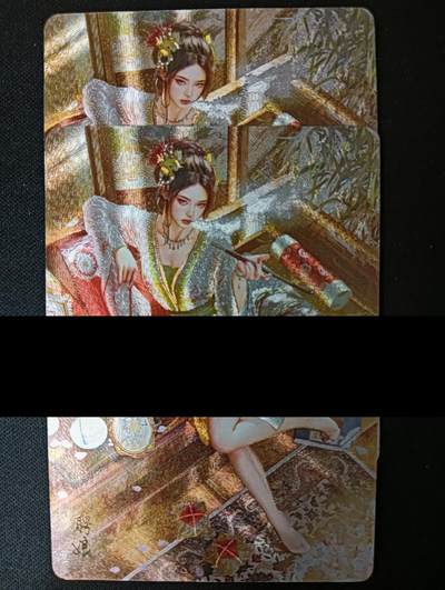 花开卡拍第45期（11月2号周日截拍，品控勿拍!!!拍品不寄存，运费5元，自制卡难免瑕疵，可能存在轻微撞角爆边等出厂瑕疵，品控介意勿拍！） - 燎原人间传 聘娘双服饰 粗闪2张