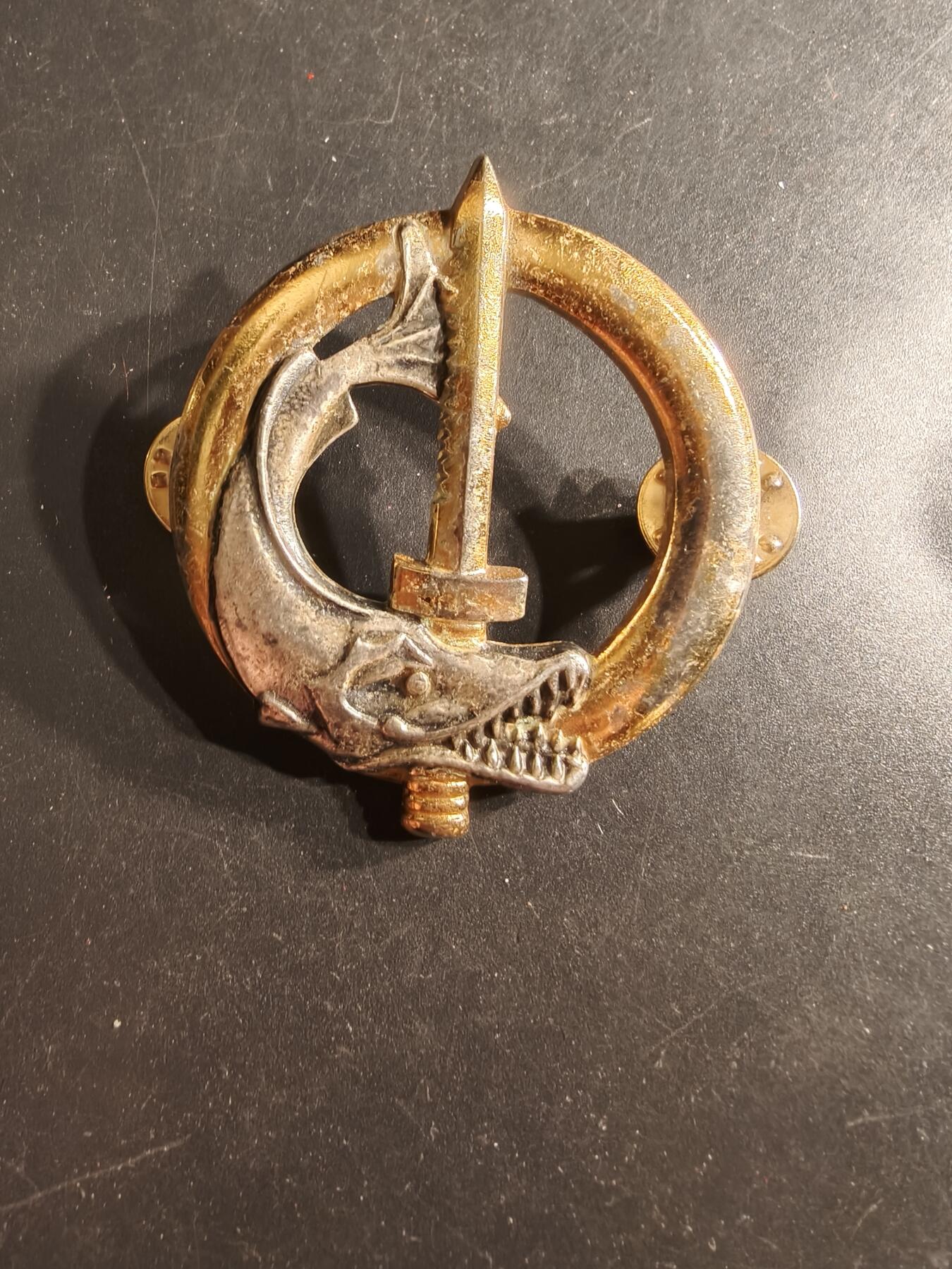 老王徽章第160期 法国海军金级水下干预专家潜水员证章