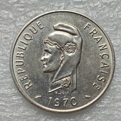 【淘币小摊】限时拍第七百八十六拍  黎巴嫩尼加拉瓜马达加斯加索马里专场  满百包邮可预留两周  周一统一发货  - 法属阿尔法伊萨1970年100法郎镍币 km19