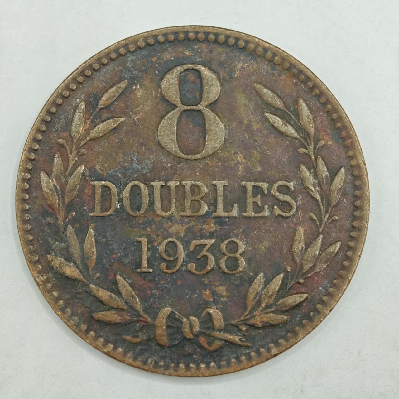 【淘币小摊】限时拍第七百八十四拍  老铜币场  满百包邮可预留两周  周一统一发货  根西岛1938年8道布铜币