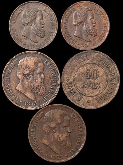 修遠堂世界钱币第九十一期 - 巴西旧铜币一组