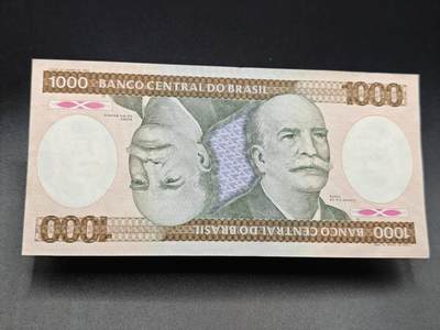 【淘币小摊】实时拍第七百八十五拍   无佣金纸币福利场   满百包邮可预留二周 每周一统一发货   - 巴西1000克鲁塞罗