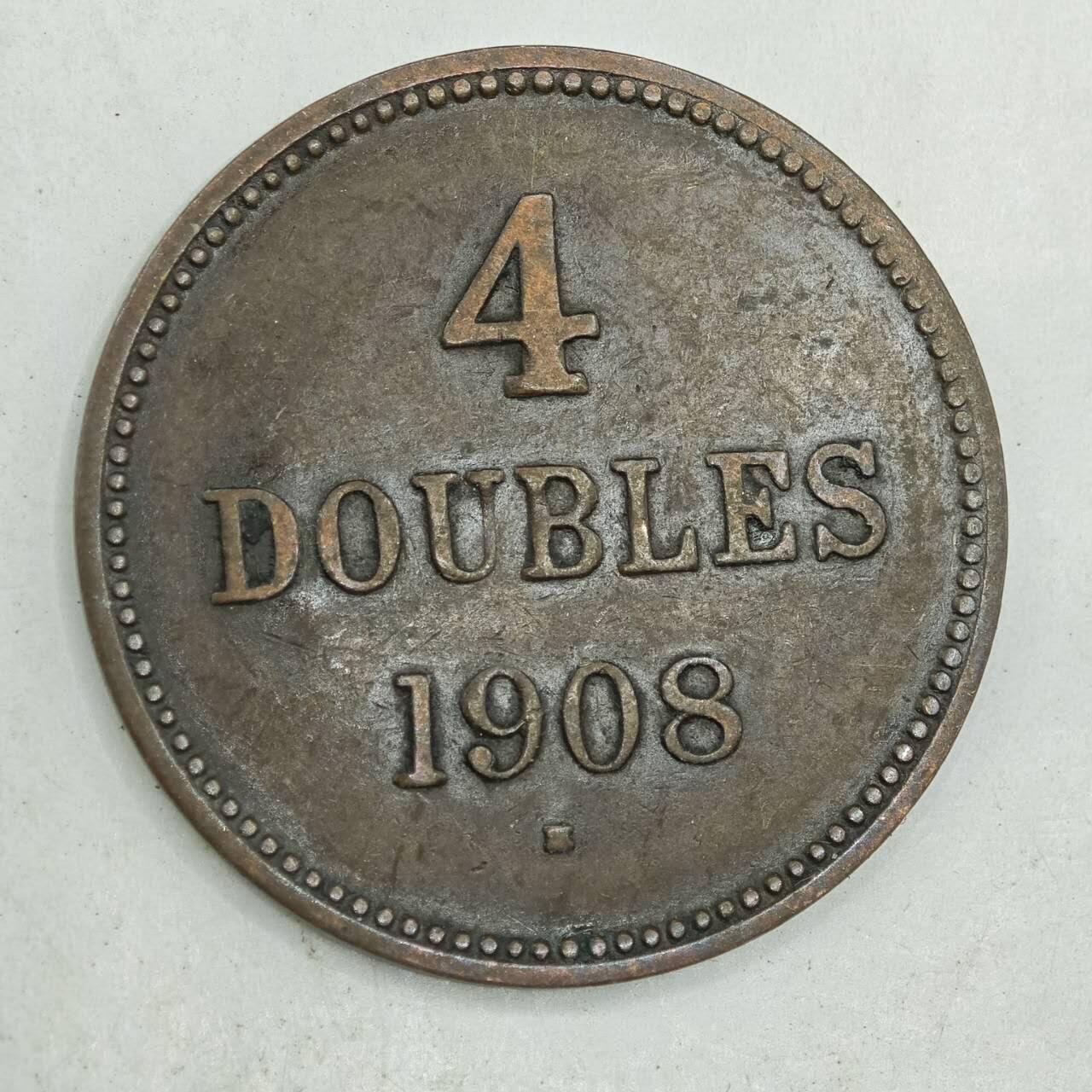 【淘币小摊】限时拍第七百八十四拍  老铜币场  满百包邮可预留两周  周一统一发货  根西岛1908年4道布铜币