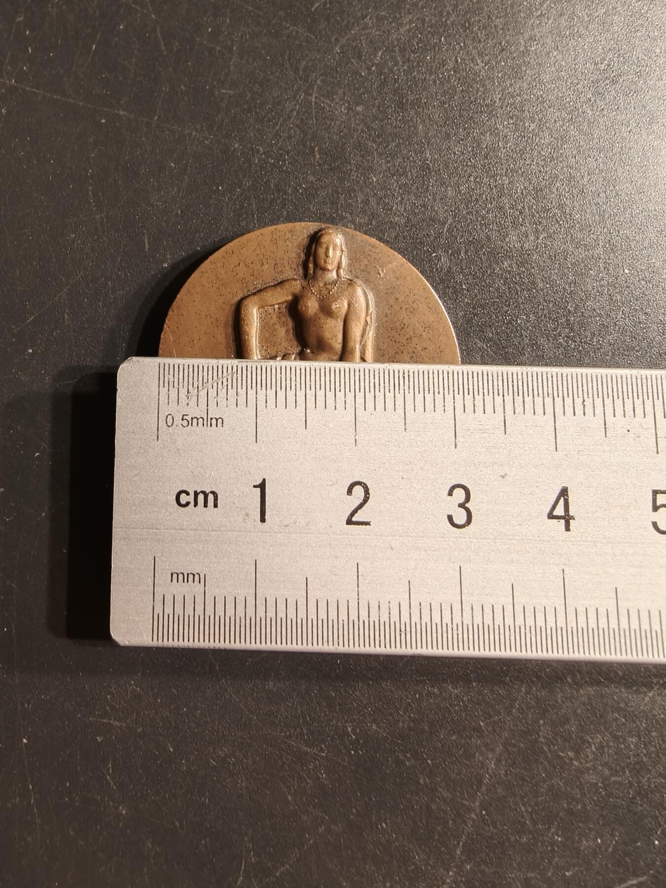 老王徽章第160期 法国巴黎大铜章     直径32mm.   重量16.7g