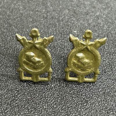 西秦中古拍卖第六十三期 - 苏联工程兵领章 早期铁制