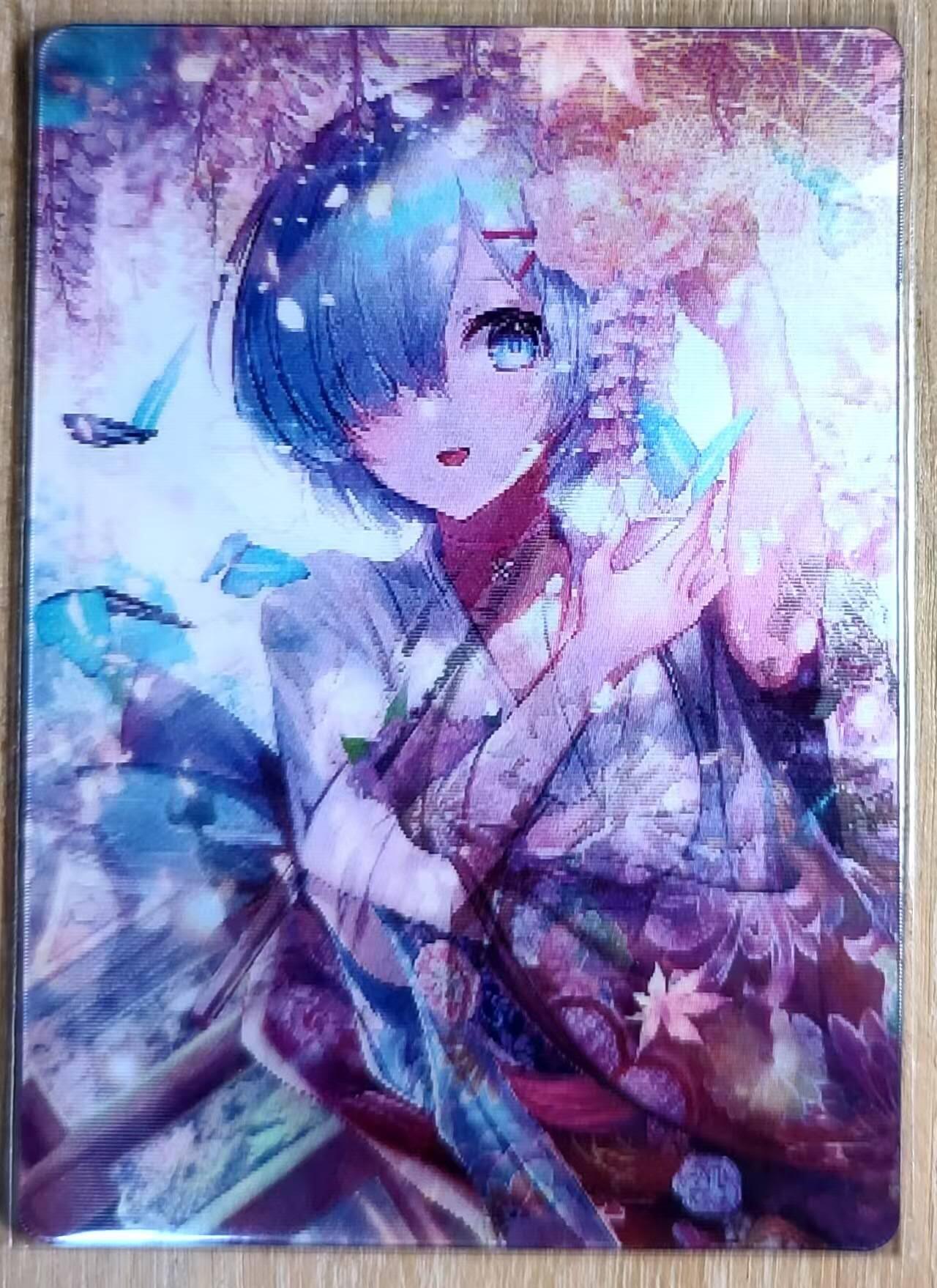 龙虎卡牌第六一场 （无佣金，单场满200元包邮，欢迎送拍） 光栅变换卡 从零开始的异世界生活卡牌 蕾姆