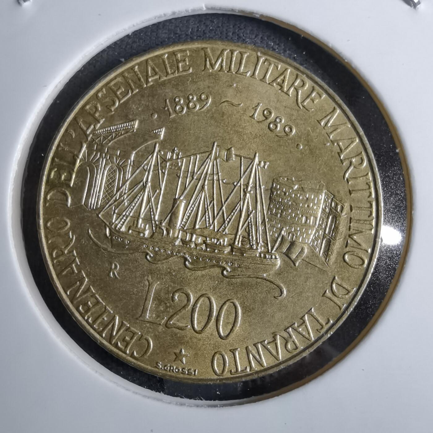 沼泽如烟--第886场 意大利1989年200里拉